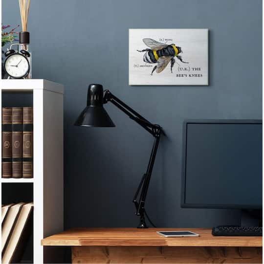 Stupell Industries Anatomy of Honey Bee Pun Wall Art